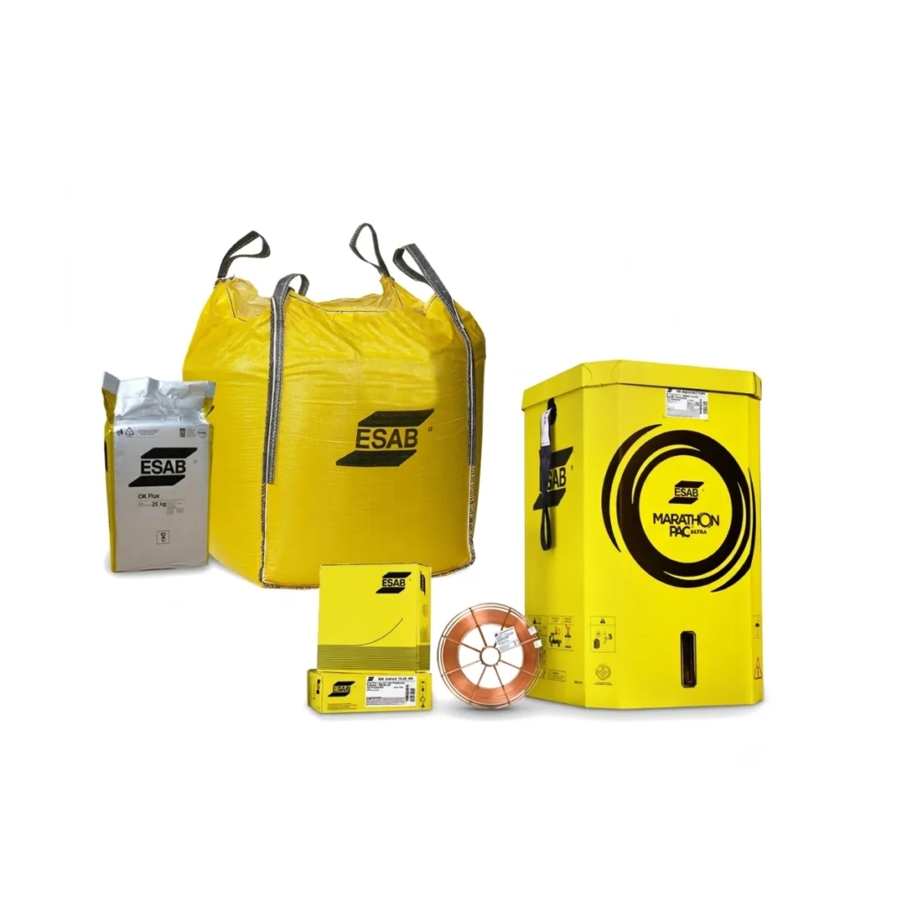 Zestaw spawalniczy ESAB drut OK Autrod 12.10 i topnik OK Flux 10.71